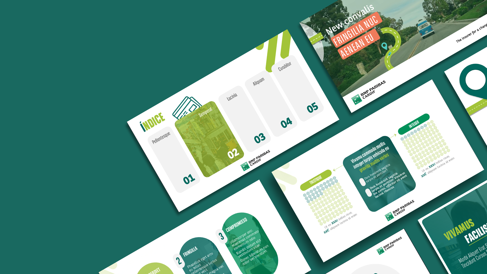 BNP Paribas sales presentation slides design