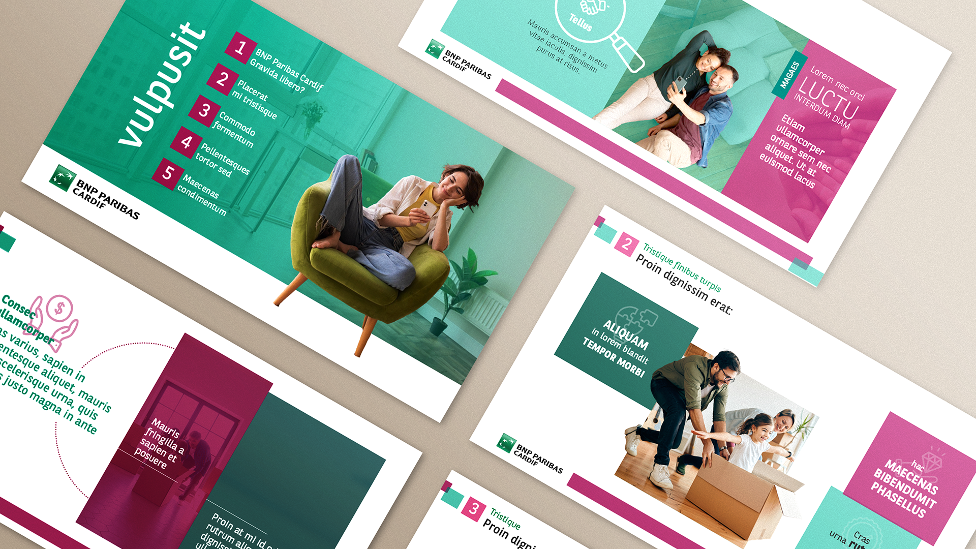 BNP Paribas commercial PowerPoint proposal design