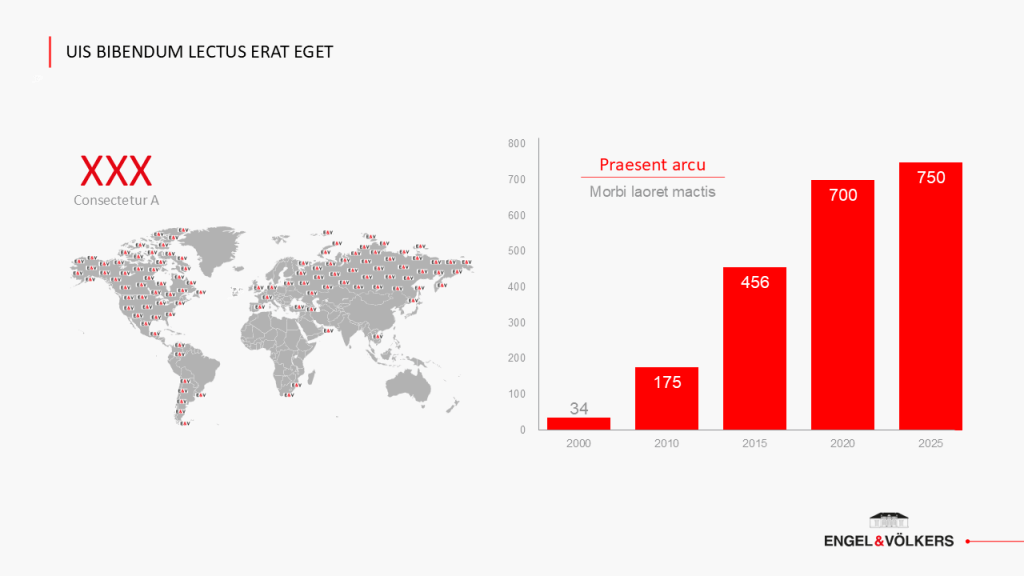 Engel & Völkers customized PowerPoint slides data visualization